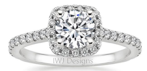 Halo engagement ring design